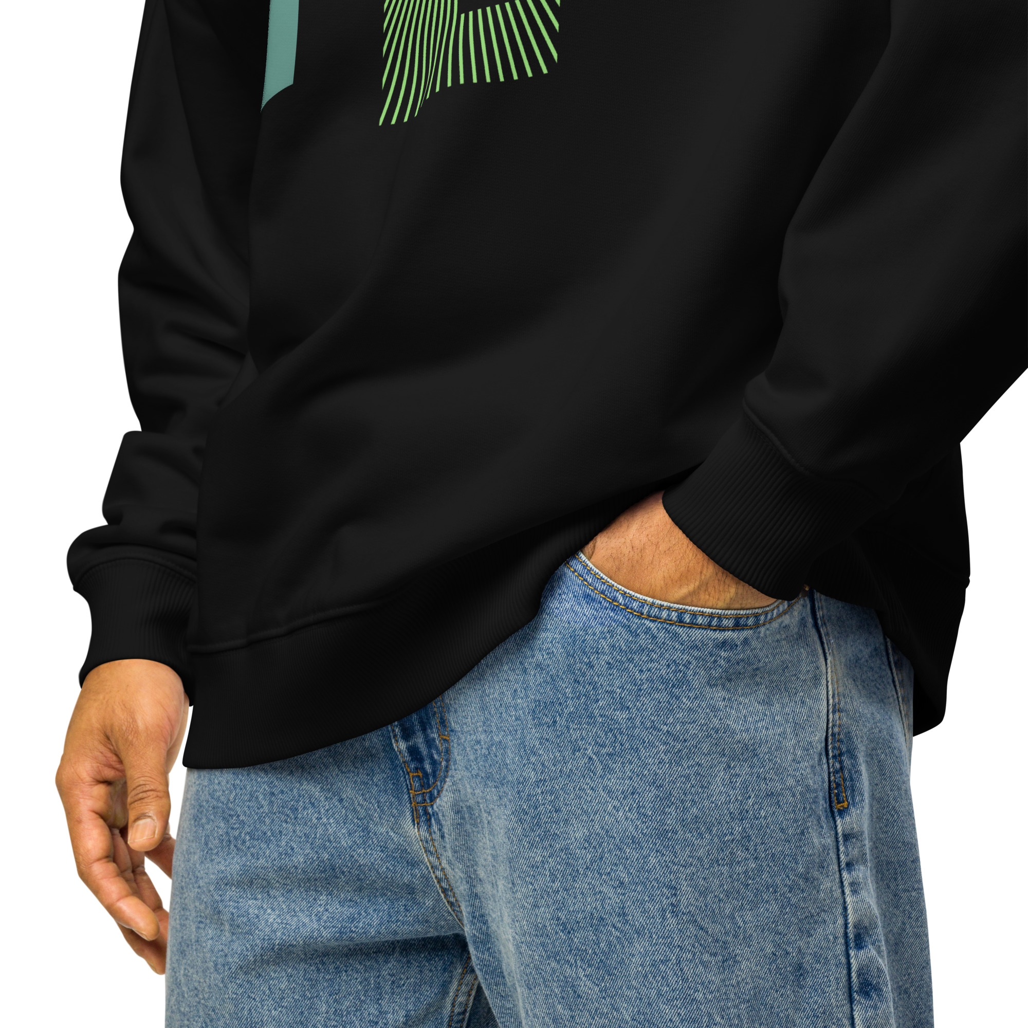 Unisex organic oversized sweatshirt - Image 3
