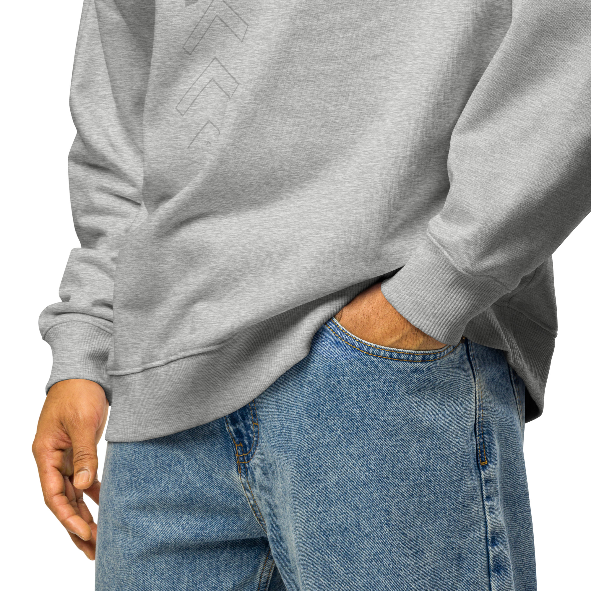 Unisex organic oversized sweatshirt - Image 3