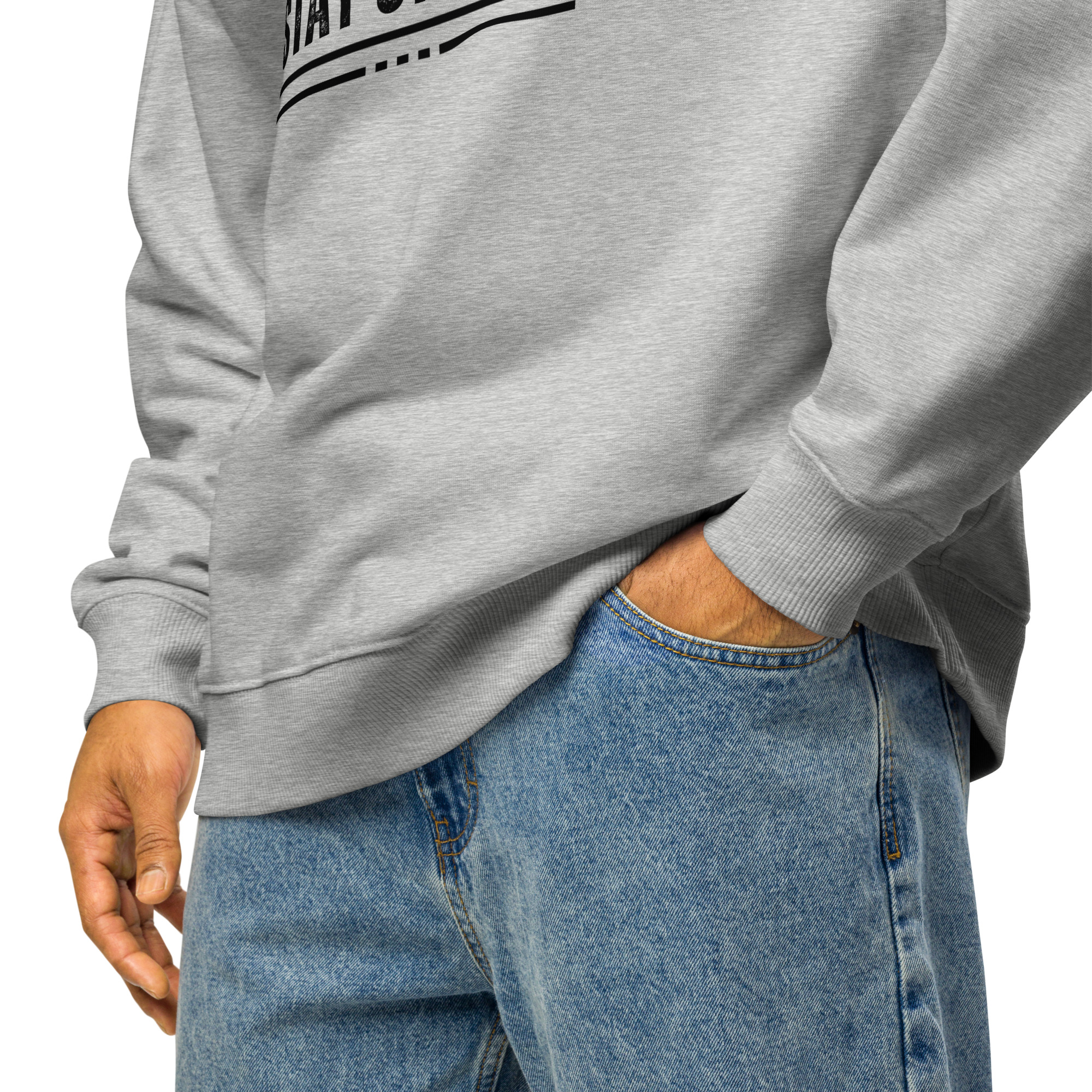 Unisex organic oversized sweatshirt - Image 3