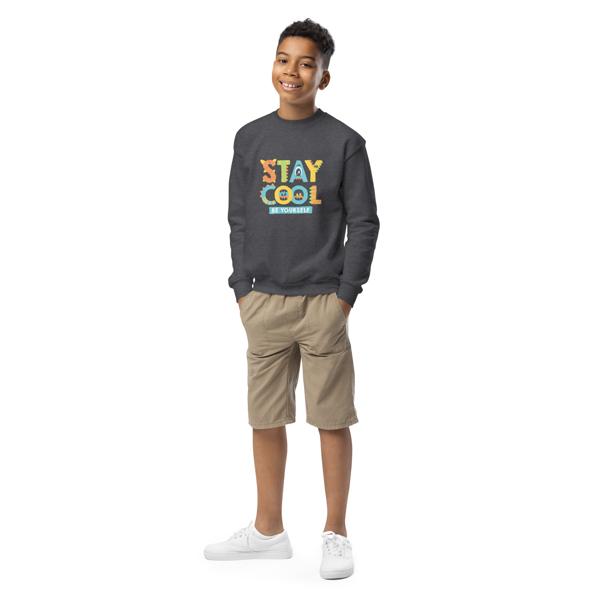Youth crewneck sweatshirt - Image 13