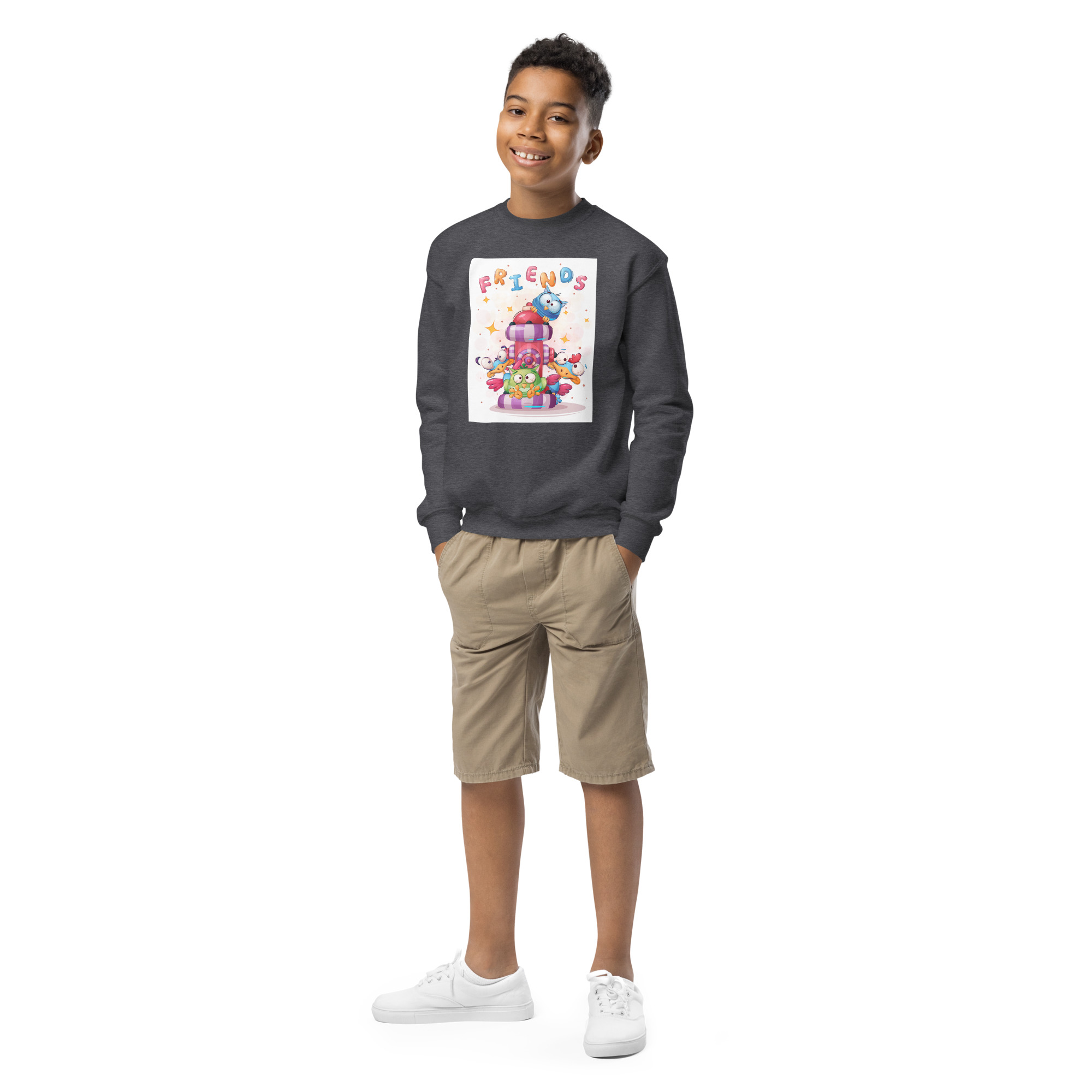 Youth crewneck sweatshirt - Image 13