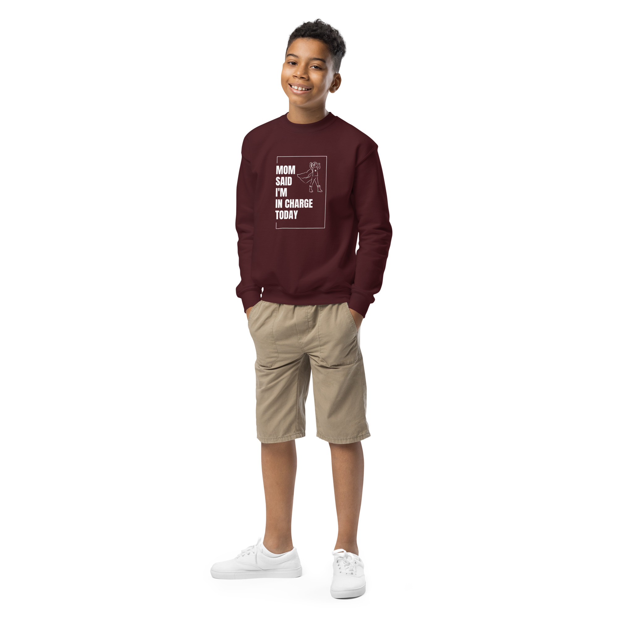 Youth crewneck sweatshirt - Image 7