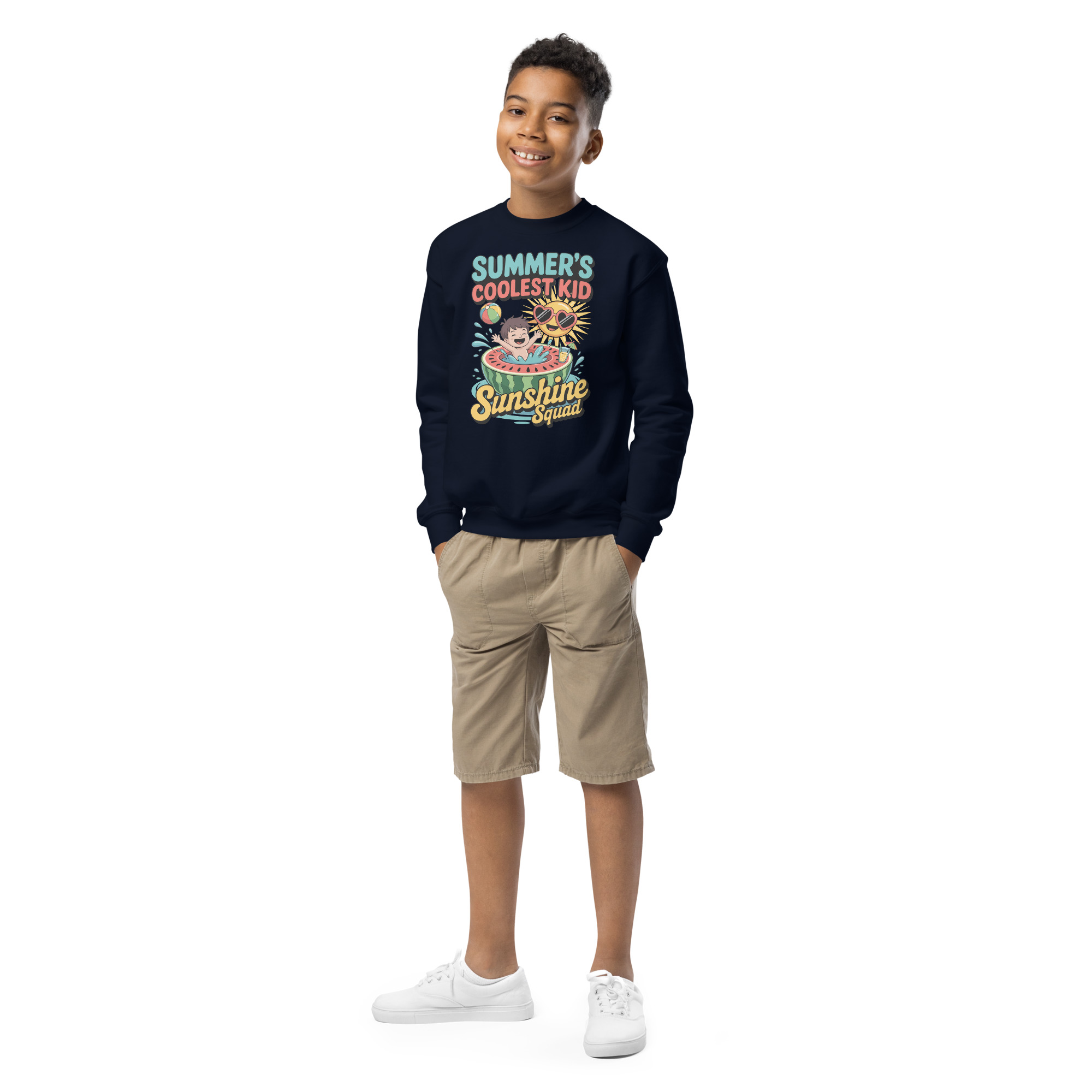Youth crewneck sweatshirt - Image 4