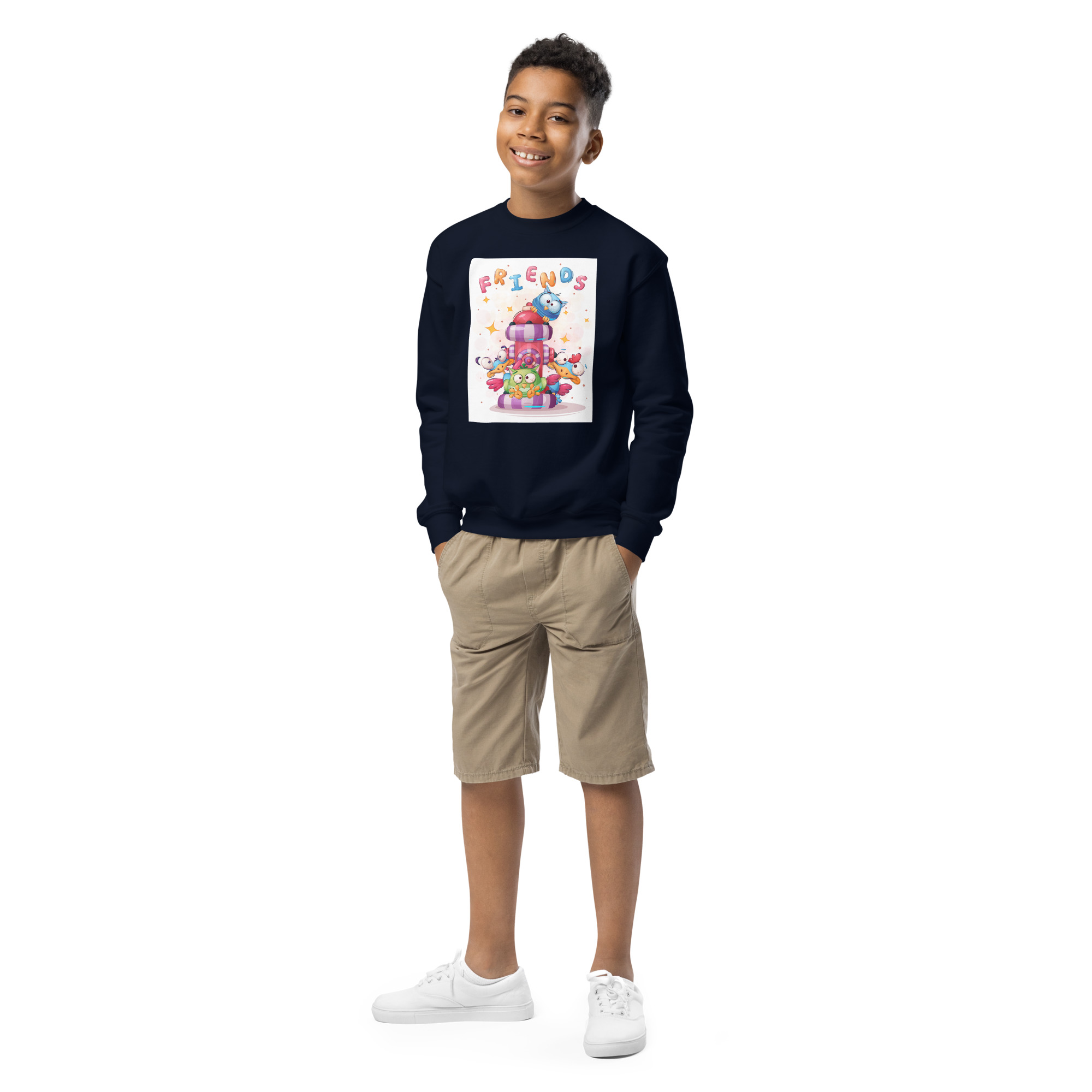 Youth crewneck sweatshirt - Image 4