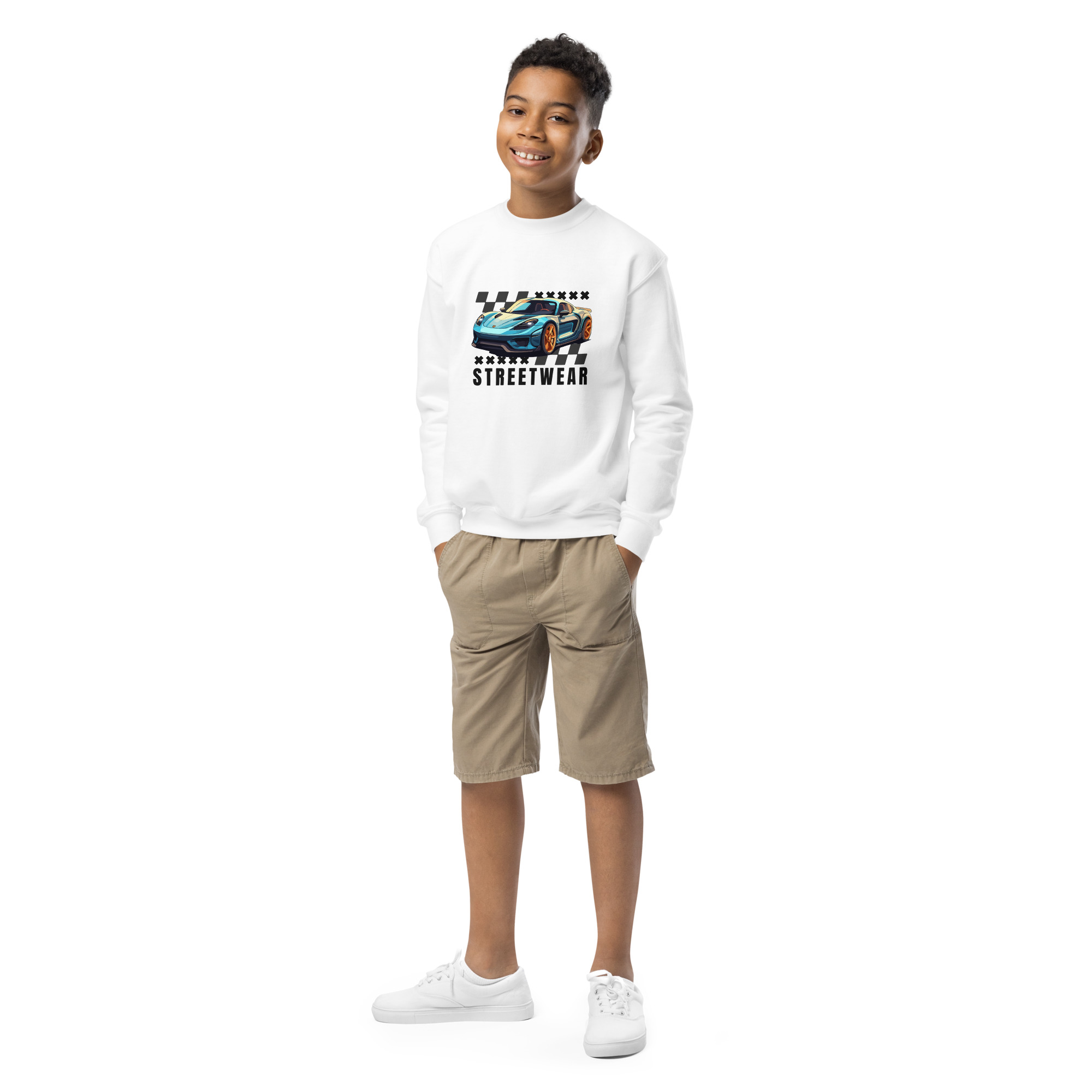 Youth crewneck sweatshirt - Image 4