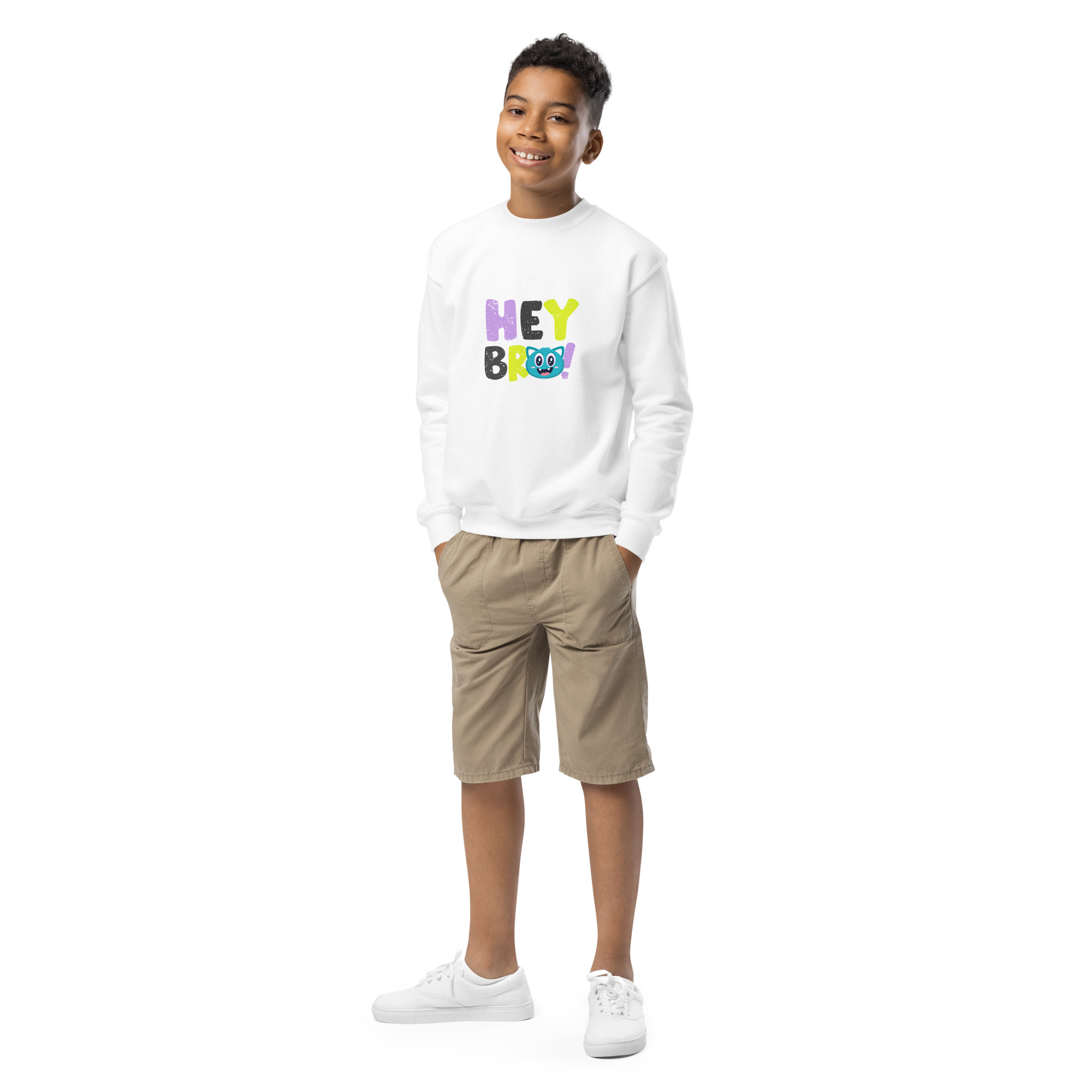Youth crewneck sweatshirt - Image 4